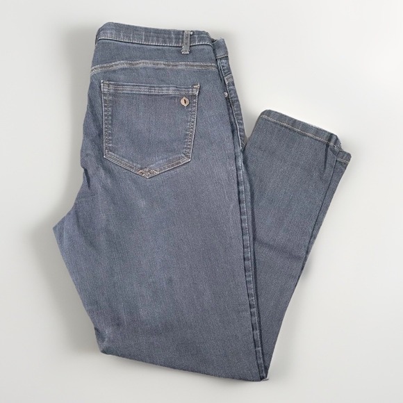 Democracy Denim - Democracy Ab Solution Jeans Womens 12 Dark Wash Denim Stretch Classic Fit